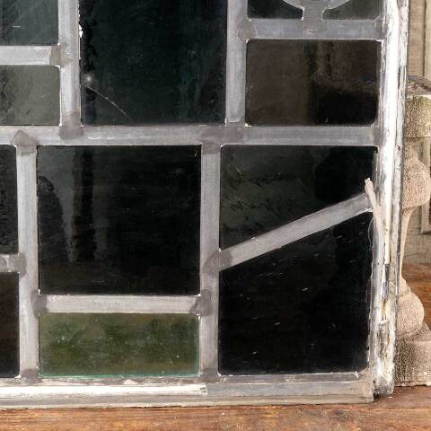 #48129 23x31 Vintage Stained Glass Window Panel image 3