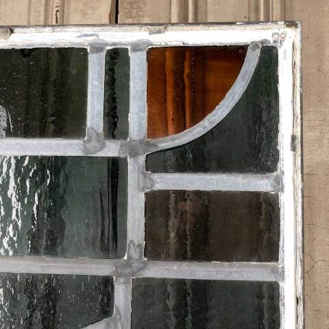 #48131 23x31 Vintage Stained Glass Window Panel image 4