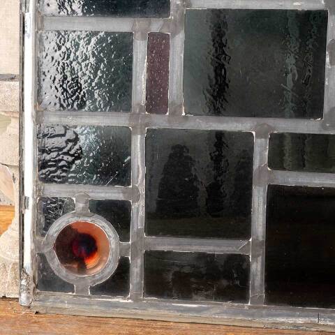 #48132 23x31 Vintage Stained Glass Window Panel image 3