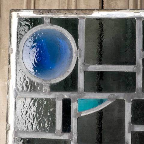 #48134 23x31 Vintage Stained Glass Window Panel image 2