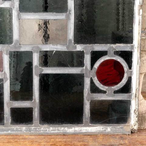 #48134 23x31 Vintage Stained Glass Window Panel image 3