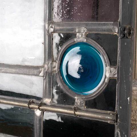 #48135 23x31 Vintage Stained Glass Window Panel image 3