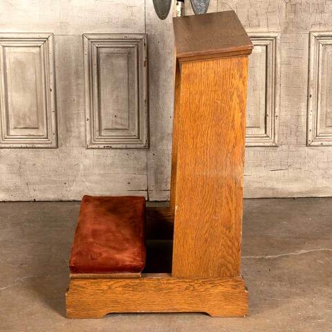 #48162 Antique Oak Church Kneeler Prayer Bench image 5