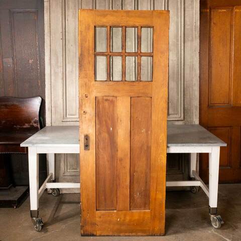 #48168 30x78 Antique Arts & Crafts Wood Entry Door image 6