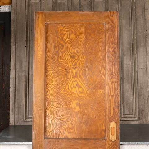 #48169 33x83 Antique 2 Panel Oak Pocket Door image 2