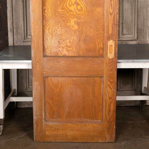 #48169 33x83 Antique 2 Panel Oak Pocket Door image 3