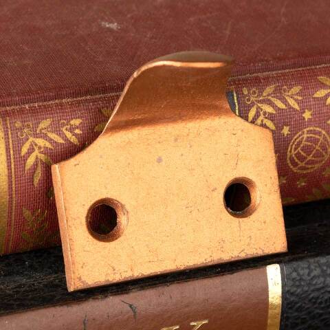 #48258 Salvaged Bronze Window Sash Finger Lift image 4