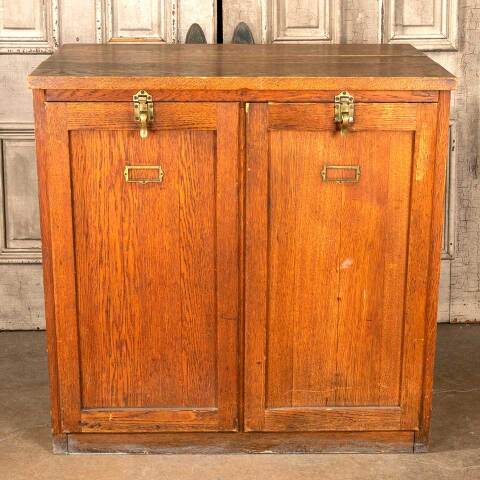 #48264 Vintage Oak Sample Storage Cabinet image 2