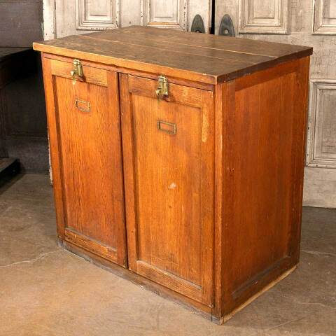 #48264 Vintage Oak Sample Storage Cabinet image 5