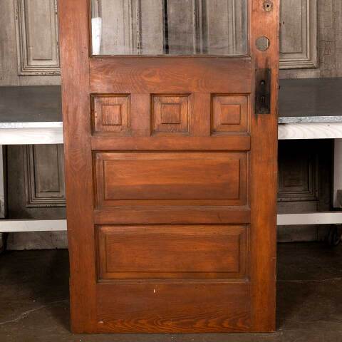 #48265 32x79 Antique Half Lite Wood Entry Door image 7