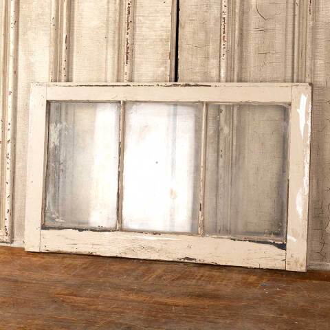 #48266 Antique Divided Lite Wood Transom Window image 3