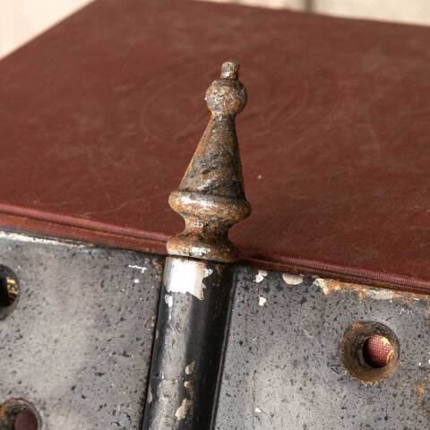 #48325 Antique 4" x 4 1/2" Left Lift Off Door Hinge image 2