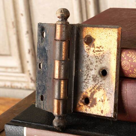 #48327 Antique Japanned Offset Door Hinge Hardware image 7