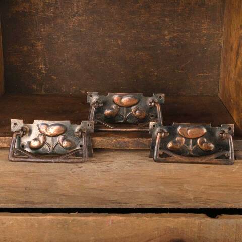 #48337 Antique Art Nouveau Furniture Drawer Pulls image 2