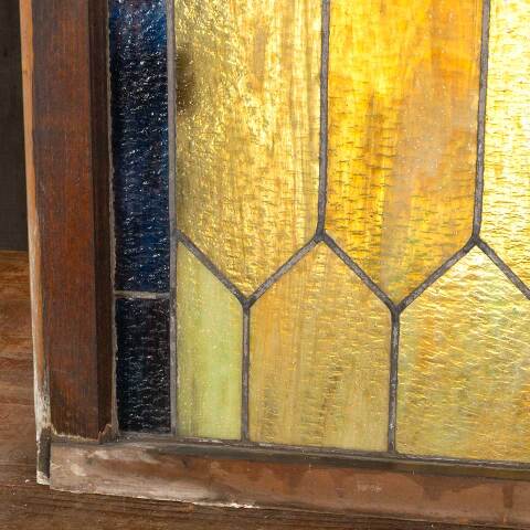 #48362 24x27 Antique Stained Glass Window image 3