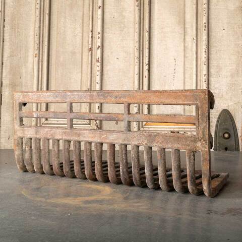 #48365 Antique Cast Iron Fireplace Coal Basket image 2