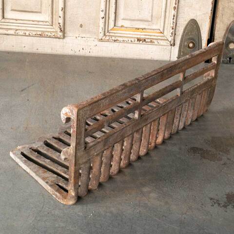 #48365 Antique Cast Iron Fireplace Coal Basket image 4