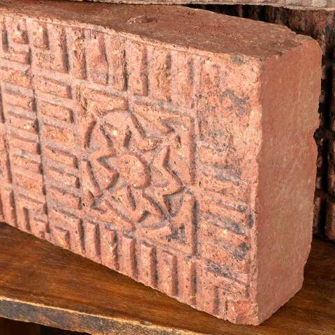 #48375 Antique Salt Glazed Flower Sidewalk Paver image 5