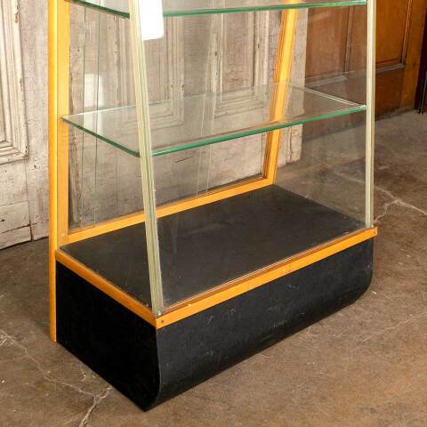 #48398 Antique Slant Front Glass Display Cabinet image 3