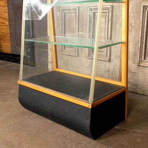 #48398 Antique Slant Front Glass Display Cabinet image 5