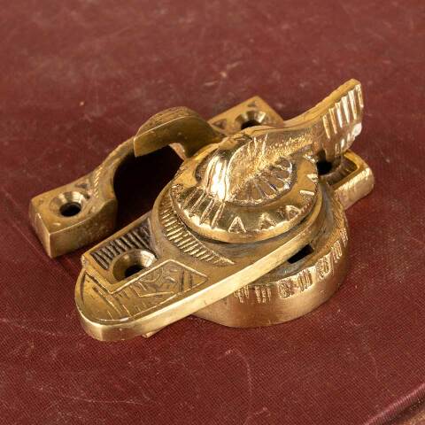 #48412 Victorian Style Brass Window Sash Lock image 5