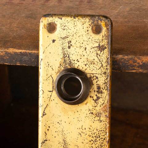 #48428 Antique Metal Doorknob Backplate Hardware image 3