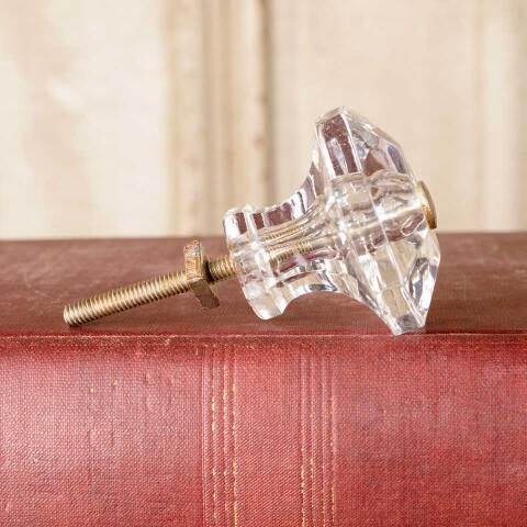 #48443 Antique Pressed Glass Furniture Knob image 3