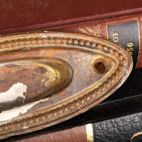 #48474 Antique Brass Oval Window Sash Lift image 3