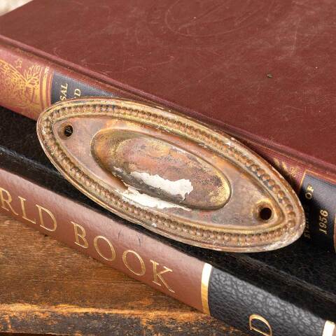 #48474 Antique Brass Oval Window Sash Lift image 4