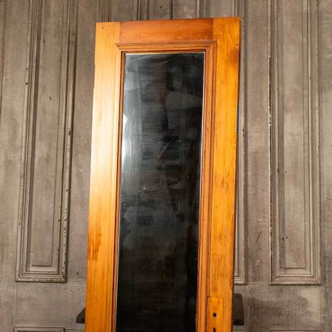 #48498 24x80 Antique 2 Panel Interior Door w/ Mirror image 2