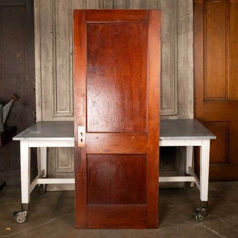 #48505 30x77 Antique 2 Panel Pine Interior Door image 4