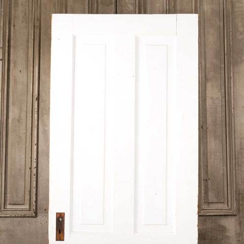 #48509 30x80 Antique 4 Panel Pine Interior Door image 6