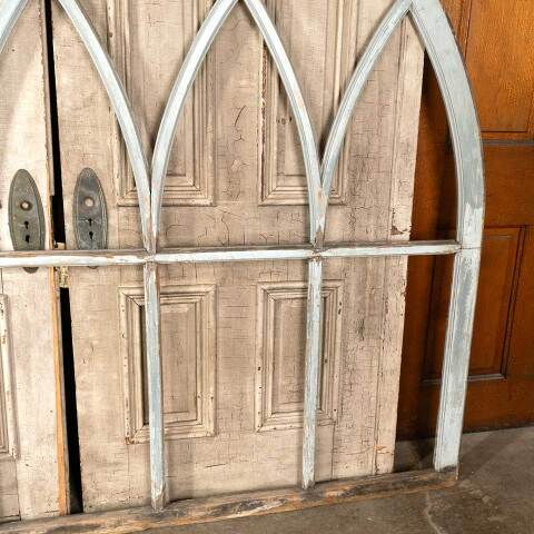 #48546 Antique Gothic Divided Lite Wood Window image 4