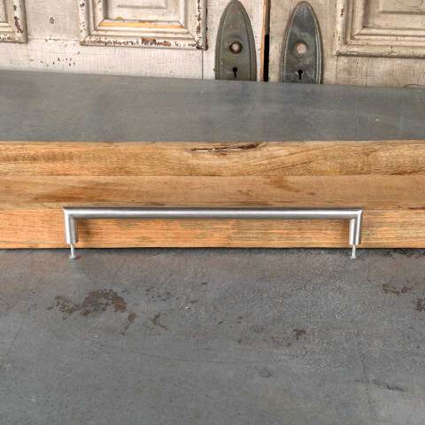 #48567 Large Salvaged Nickel Door Handle Hardware image 7