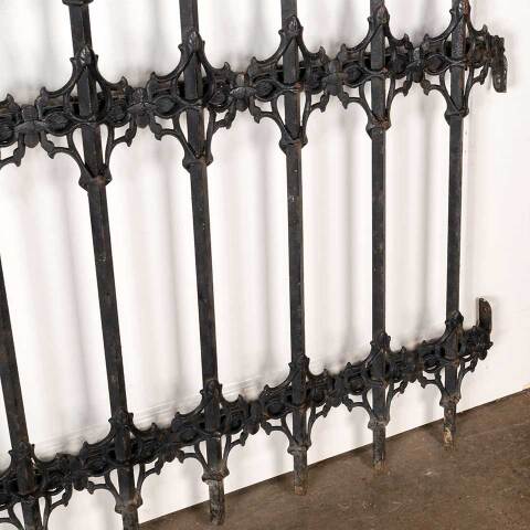 #48571 Salvaged Antique Wrought Iron Fence Section image 5