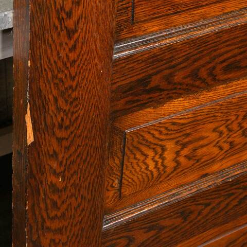 #48575 35x88 Antique Oak Half-Lite Classroom Door image 4