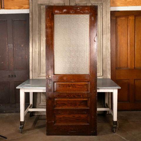 #48575 35x88 Antique Oak Half-Lite Classroom Door image 5