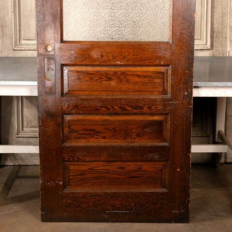 #48575 35x88 Antique Oak Half-Lite Classroom Door image 7