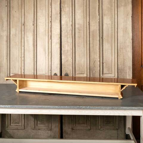 #48593 Salvaged Wood Fireplace Mantel Shelf image 8