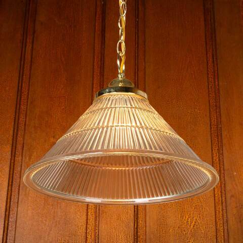 #48645 Modern Clear Ribbed Pendant Light Fixture image 4