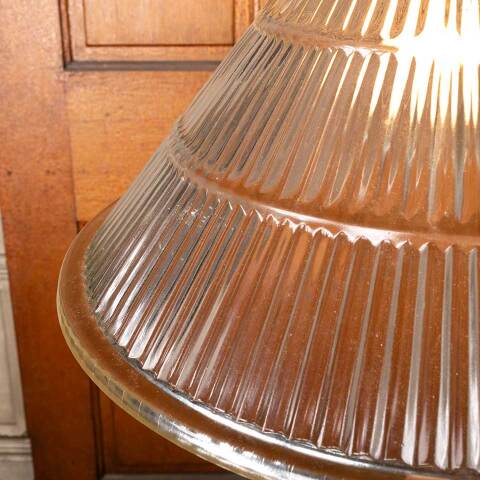 #48645 Modern Clear Ribbed Pendant Light Fixture image 7