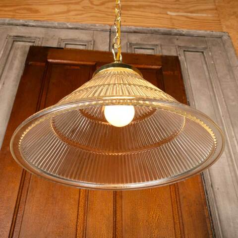 #48645 Modern Clear Ribbed Pendant Light Fixture image 8