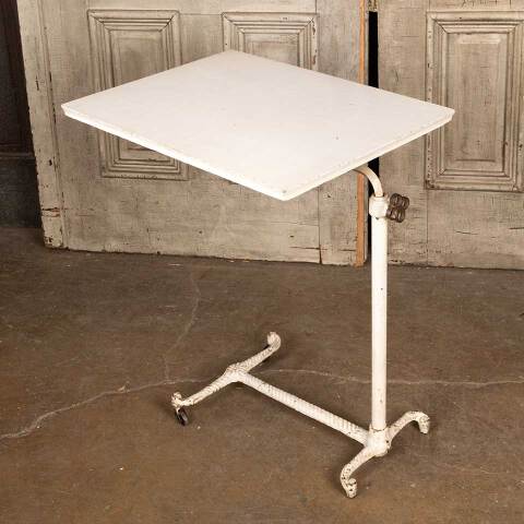 #48671 Antique Adjustable Writing Bed Table image 4