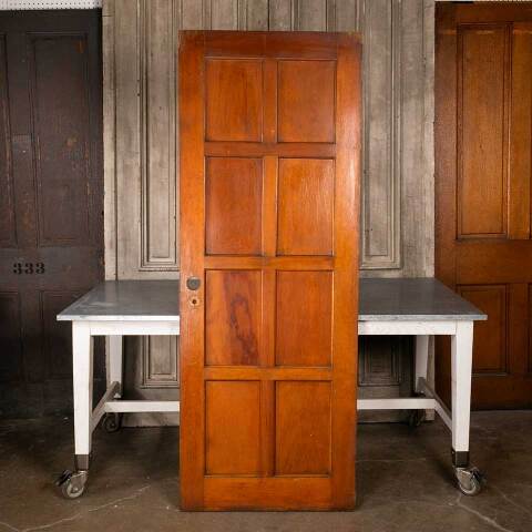 #48681 30x79 Salvaged Antique 8 Panel Interior Door image 6