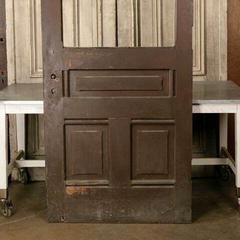 #48685 39x95 Salvaged Antique Half Lite Entry Door image 7