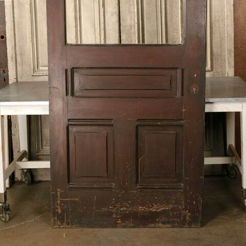 #48685 39x95 Salvaged Antique Half Lite Entry Door image 3