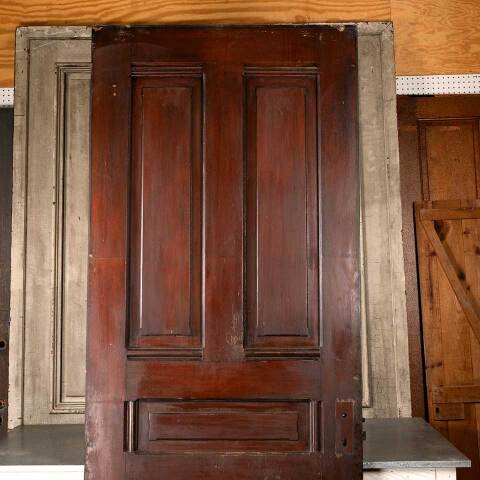 #48686 39x96 Salvaged Antique 5 Panel Interior Door image 2