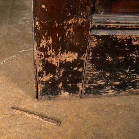 #48687 40x95 Salvaged Antique 5 Panel Interior Door image 4