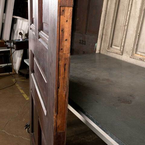 #48689 40x95 Salvaged Antique 5 Panel Interior Door image 8