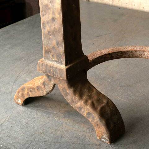 #48848 Arts & Crafts Cast Iron Fireplace Andirons image 5